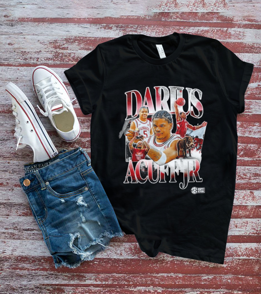 Darius Acuff Jr. Arkansas Razorbacks Basketball SEC Network T-Shirt