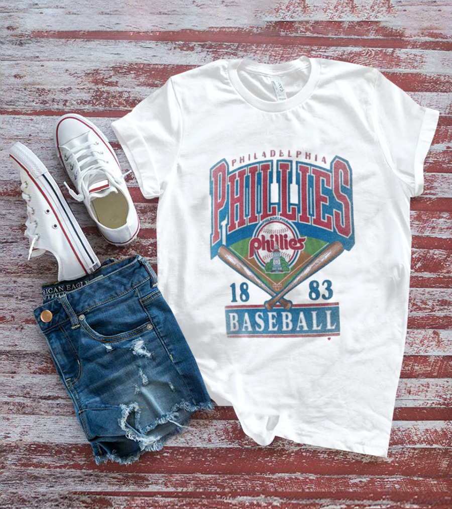 Philadelphia Phillies 1883 Baseball Vintage Style Big & Tall T-Shirt