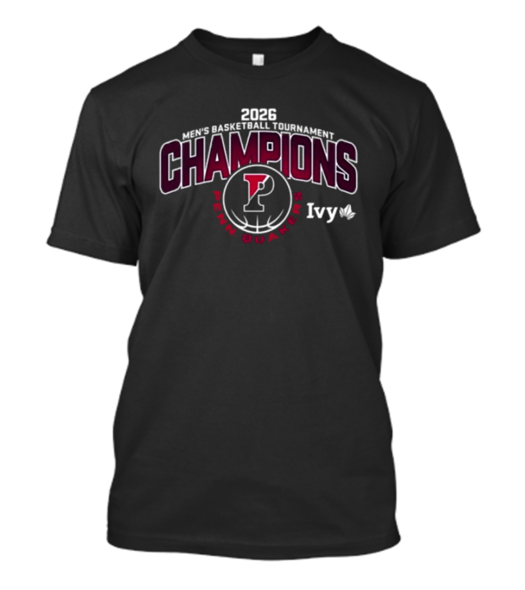 2026 Ivy League Men's Basketball Tournament Champions Pennsylvania Quakers T-Shirt