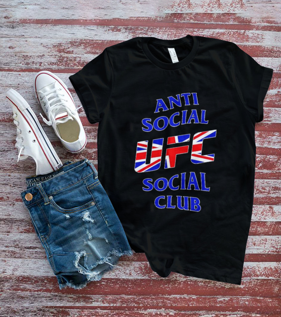 Anti Social Social Club UFC Union Jack Red T-Shirt