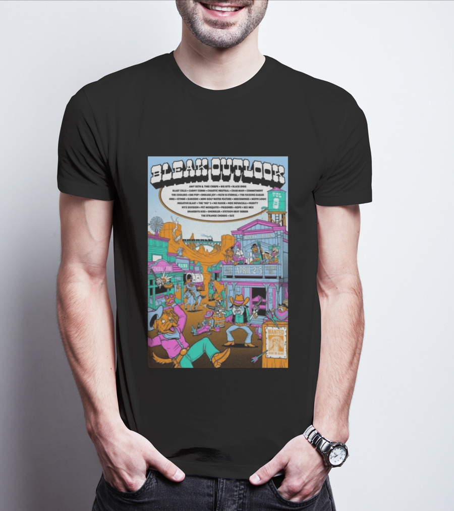 Bleak Outlook Vol 8 Band Lineup April 2 5 2026 Tacoma WA T-Shirt