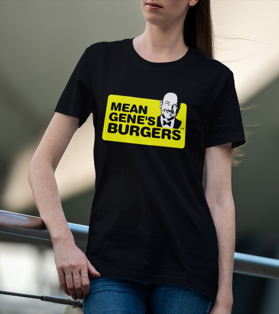 Mean Gene's Burgers Classic Logo With Iconic Bowtie T-Shirt