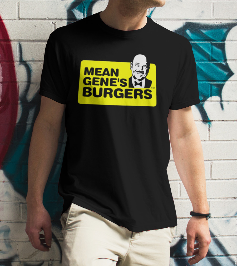 Mean Gene's Burgers Classic Logo With Iconic Bowtie T-Shirt