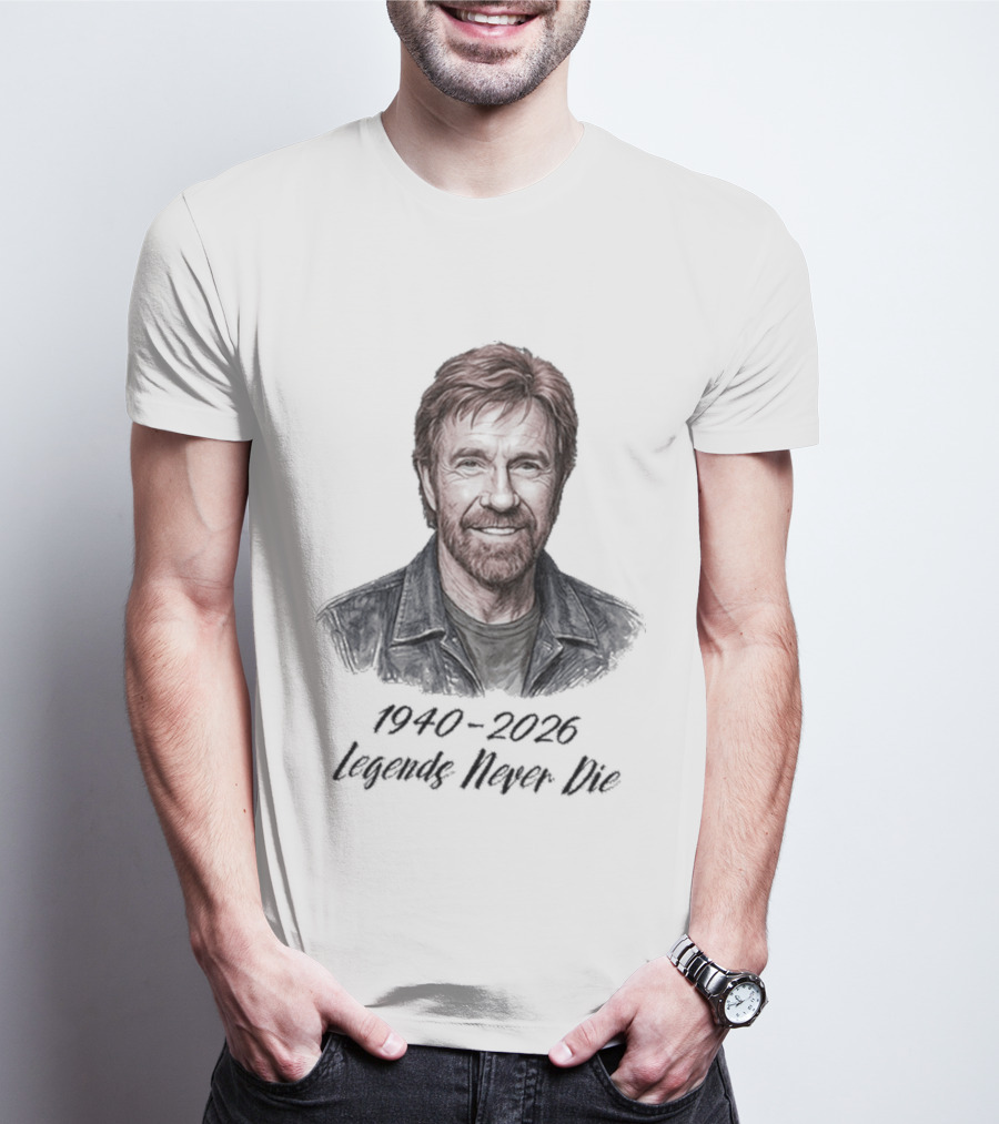 Chuck Norris 1940 2026 Legends Never Die T-Shirt