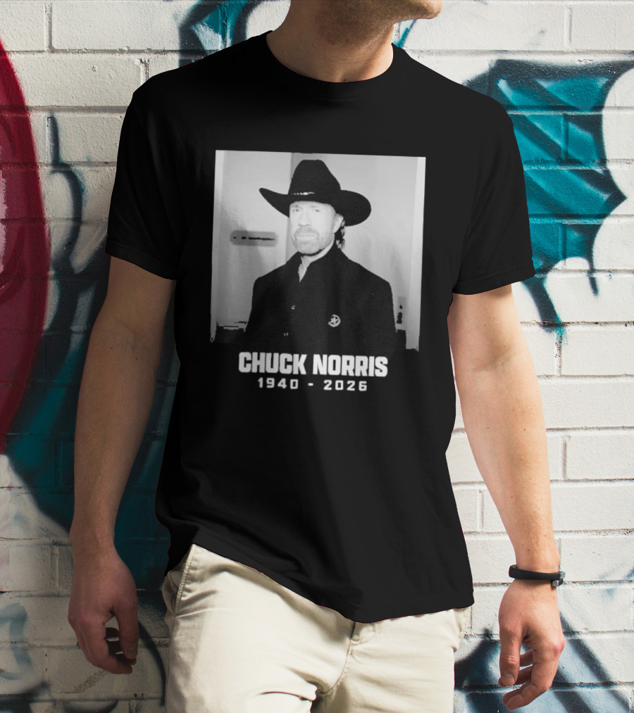 Chuck Norris Rest In Peace 2026 Cowboy Hat T-Shirt