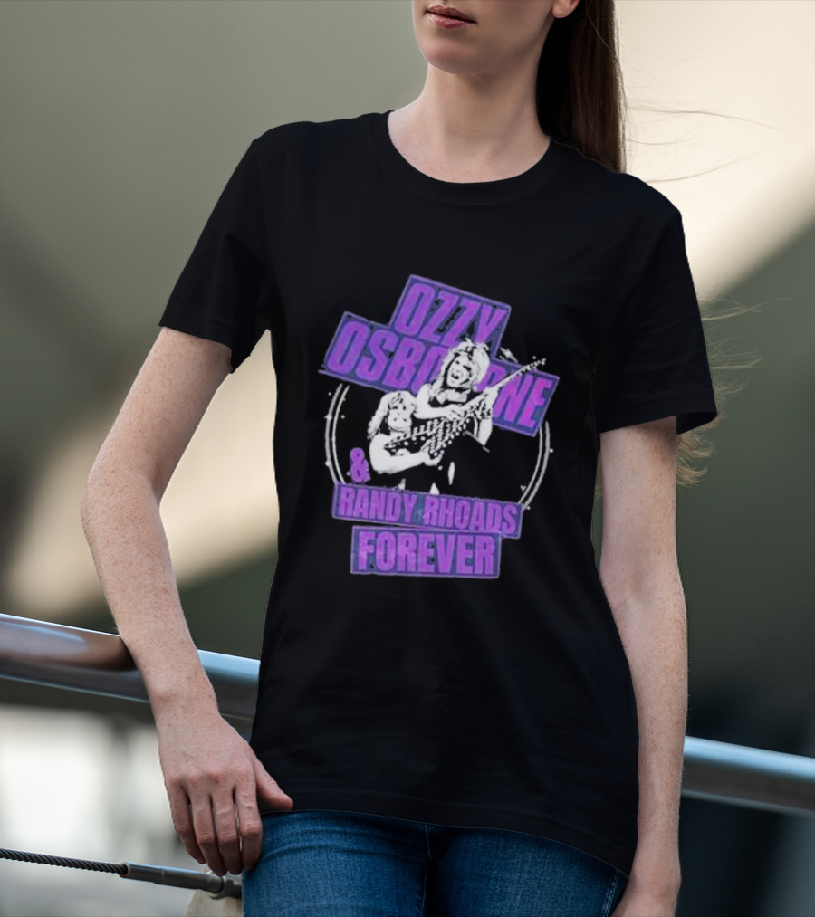 Ozzy Osbourne Randy Rhoads Forever Purple T-Shirt
