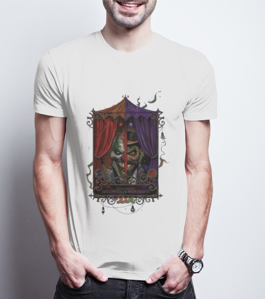 Universal Studios Halloween Horror Nights 2026 Dark Carnival Clown T-Shirt