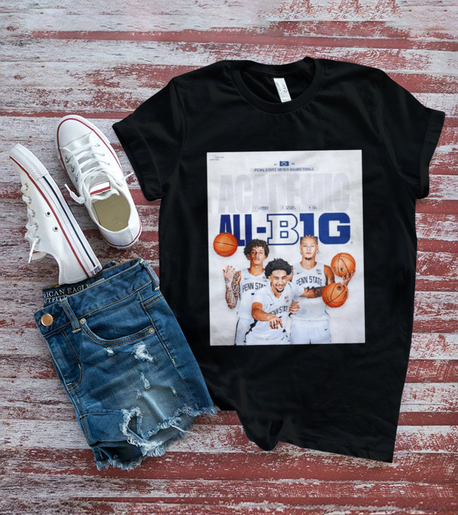 Penn State Men's Basketball Academic All Big Ten Honors 2026 Players T-Shirt