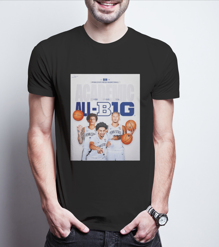 Penn State Men's Basketball Academic All Big Ten Honors 2026 Players T-Shirt