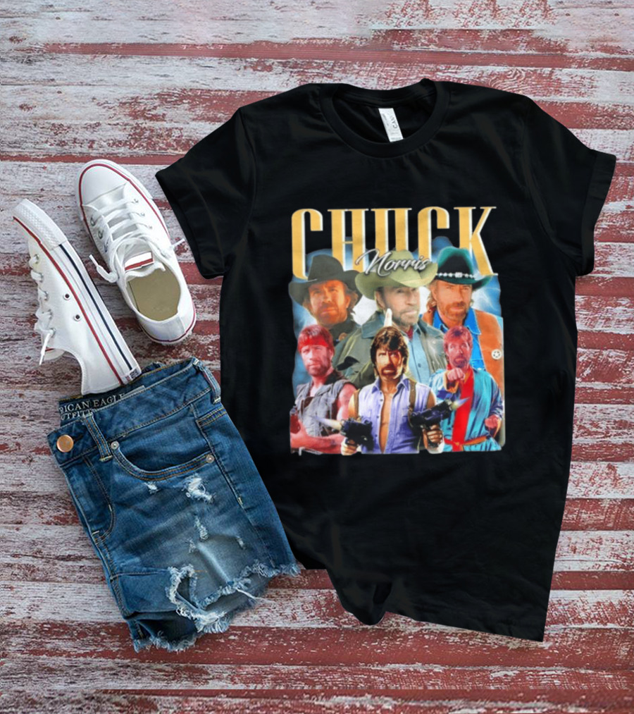 Chuck Norris 1940 2026 Collage Texas Ranger Legend T-Shirt