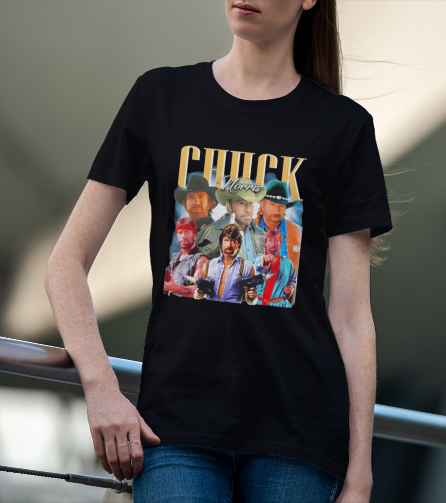 Chuck Norris 1940 2026 Collage Texas Ranger Legend T-Shirt