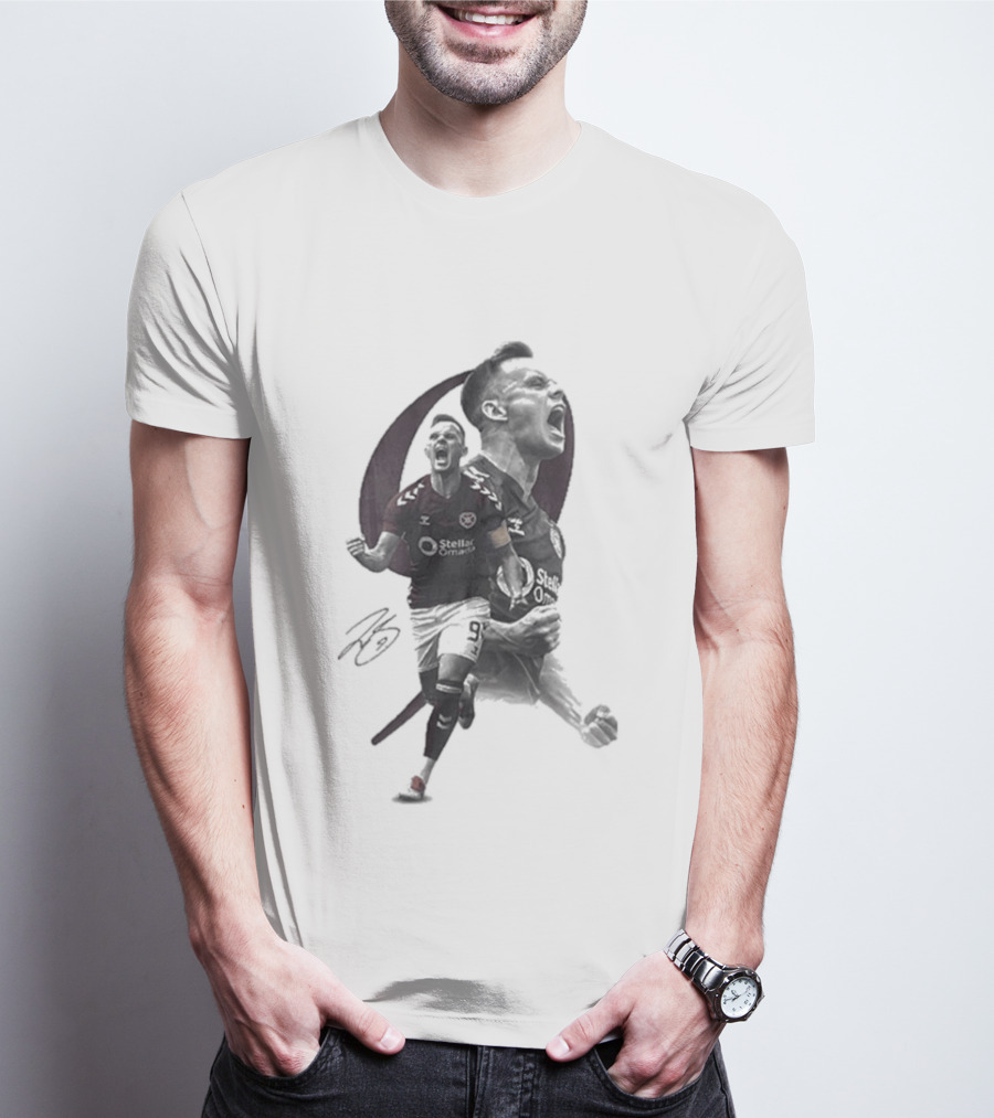 Shankland Series 1 Footballer Celebration Pose T-Shirt