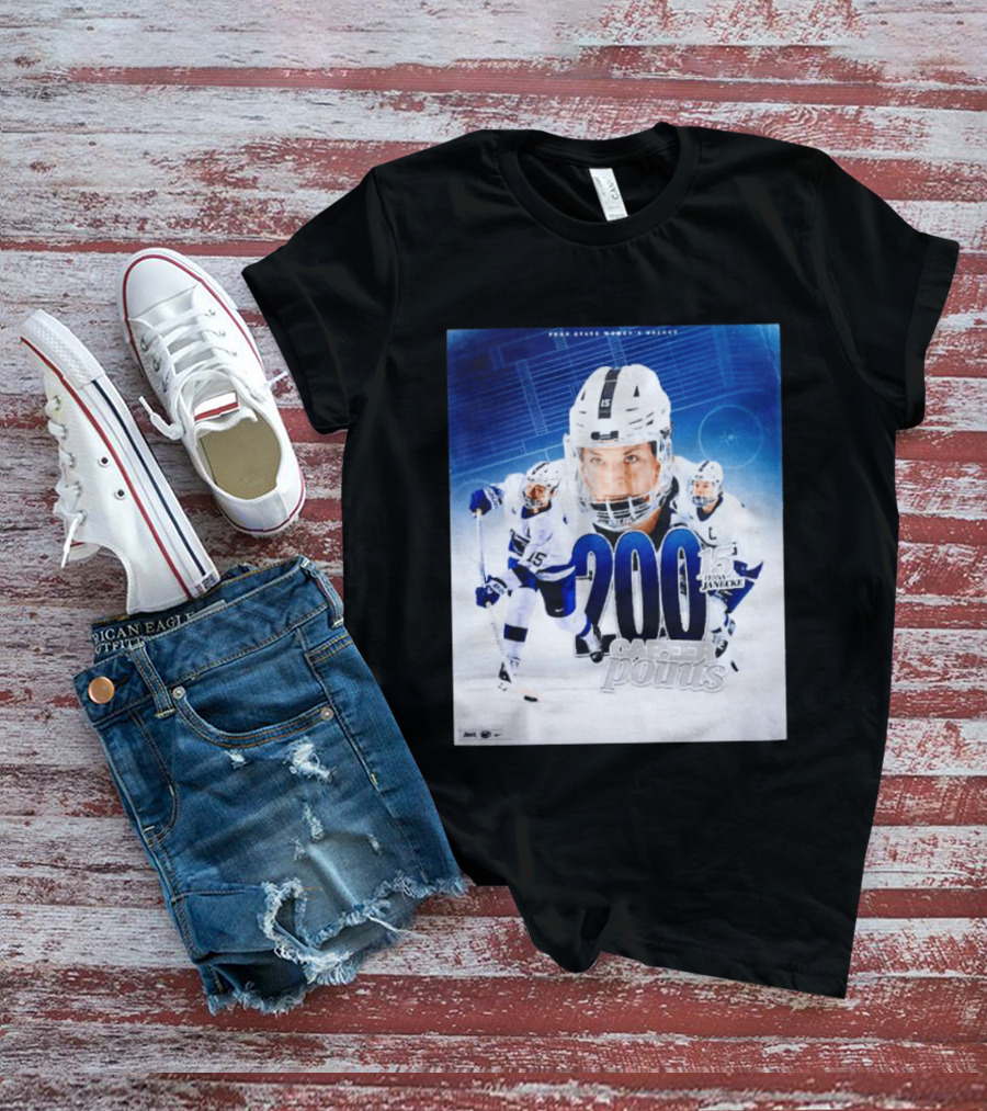 Penn State Women's Hockey Tessa Janecke 200 Career Points T-Shirt