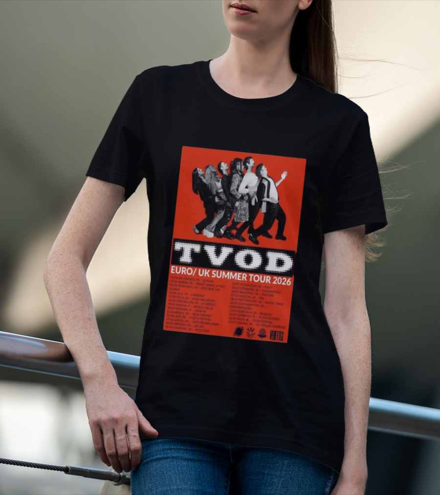 TVOD Euro UK Summer Tour 2026 Concert Dates And Cities T-Shirt