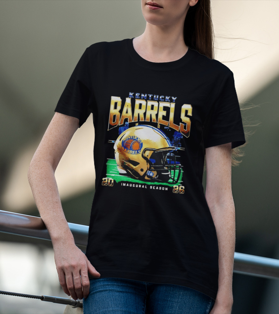Kentucky Barrels 2026 Inaugural Season Helmet T-Shirt