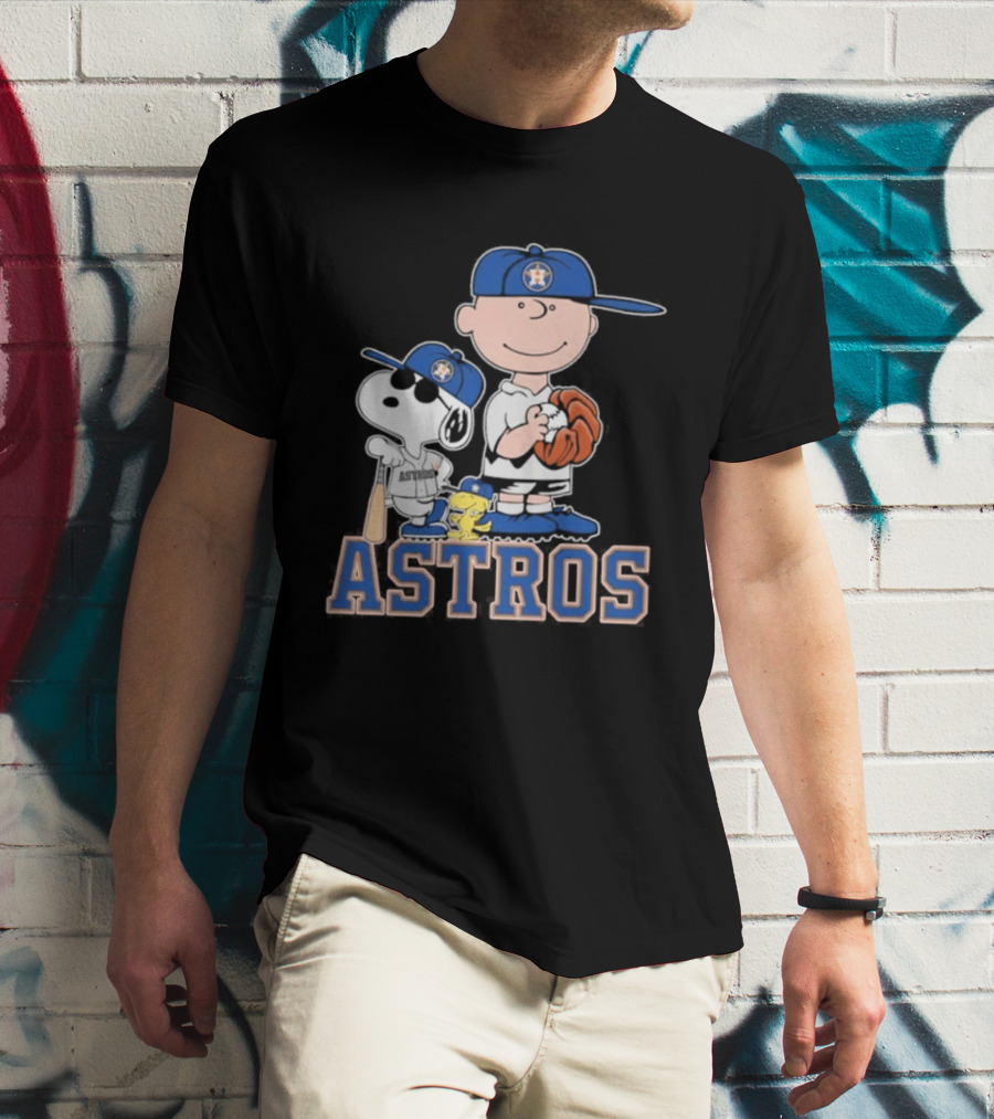 Snoopy Brown Astros Baseball 2026 T-Shirt