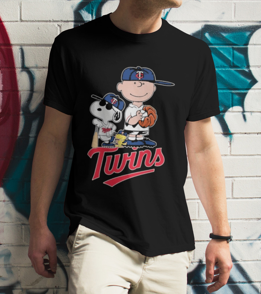 Snoopy 2026 Peanuts Charlie Brown Twins Baseball T-Shirt