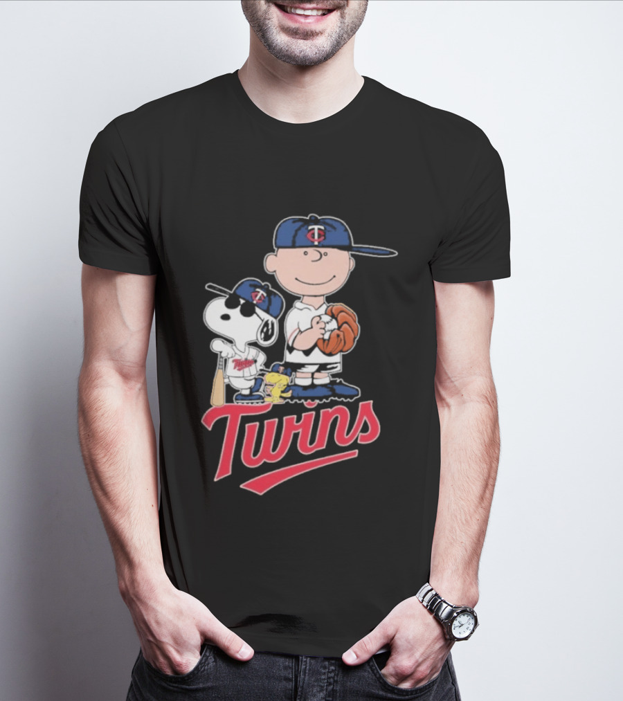 Snoopy 2026 Peanuts Charlie Brown Twins Baseball T-Shirt