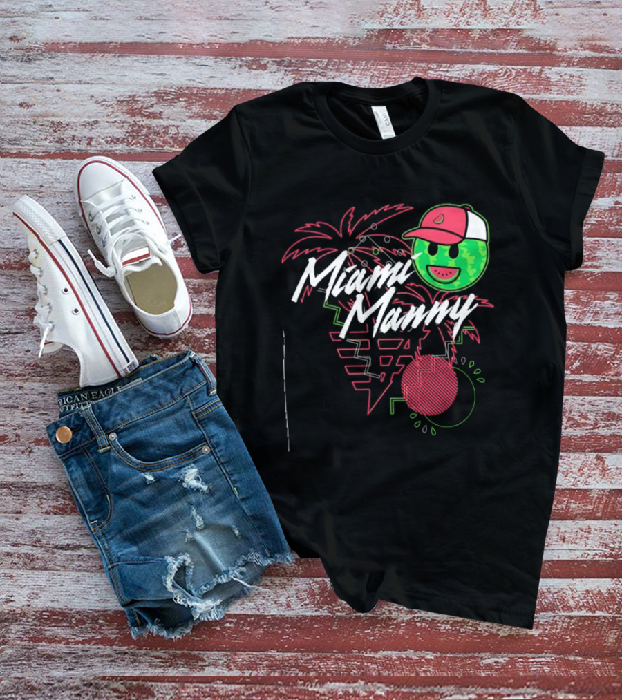 Ross Chastain Miami Manny Melon Man Palm Tree Watermelon Cap T-Shirt