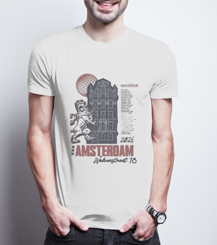 As Colour Amsterdam Opening 2016 Event Lion Element Festival Listing T-Shirt