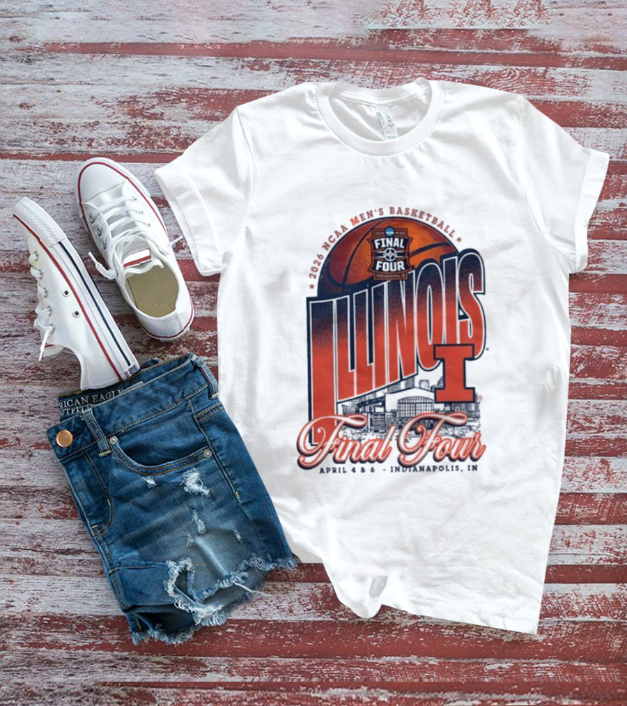 Illinois Men's Basketball 2026 NCAA Final Four Indianapolis April 4 6 T-Shirt
