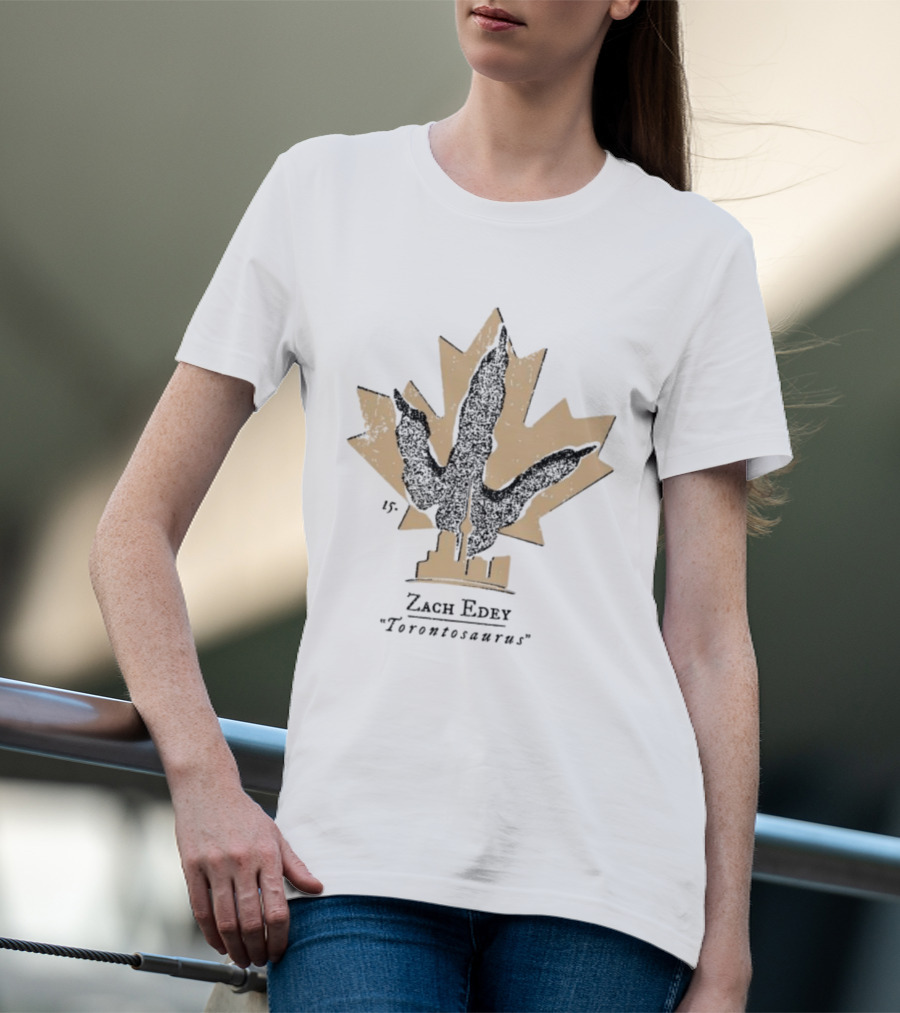Purdue Boilermakers Zach Edey Torontosaurus Maple Leaf City Skyline T-Shirt