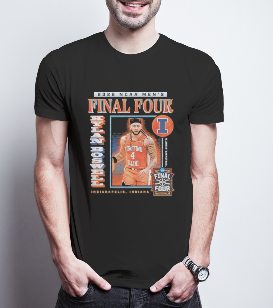 Kylan Boswell 2026 Final Four Fighting Illini NCAA March Madness T-Shirt