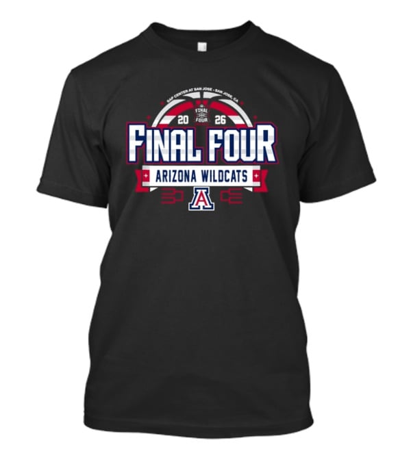 2026 Final Four Arizona Wildcats Basketball Tournament T-Shirt