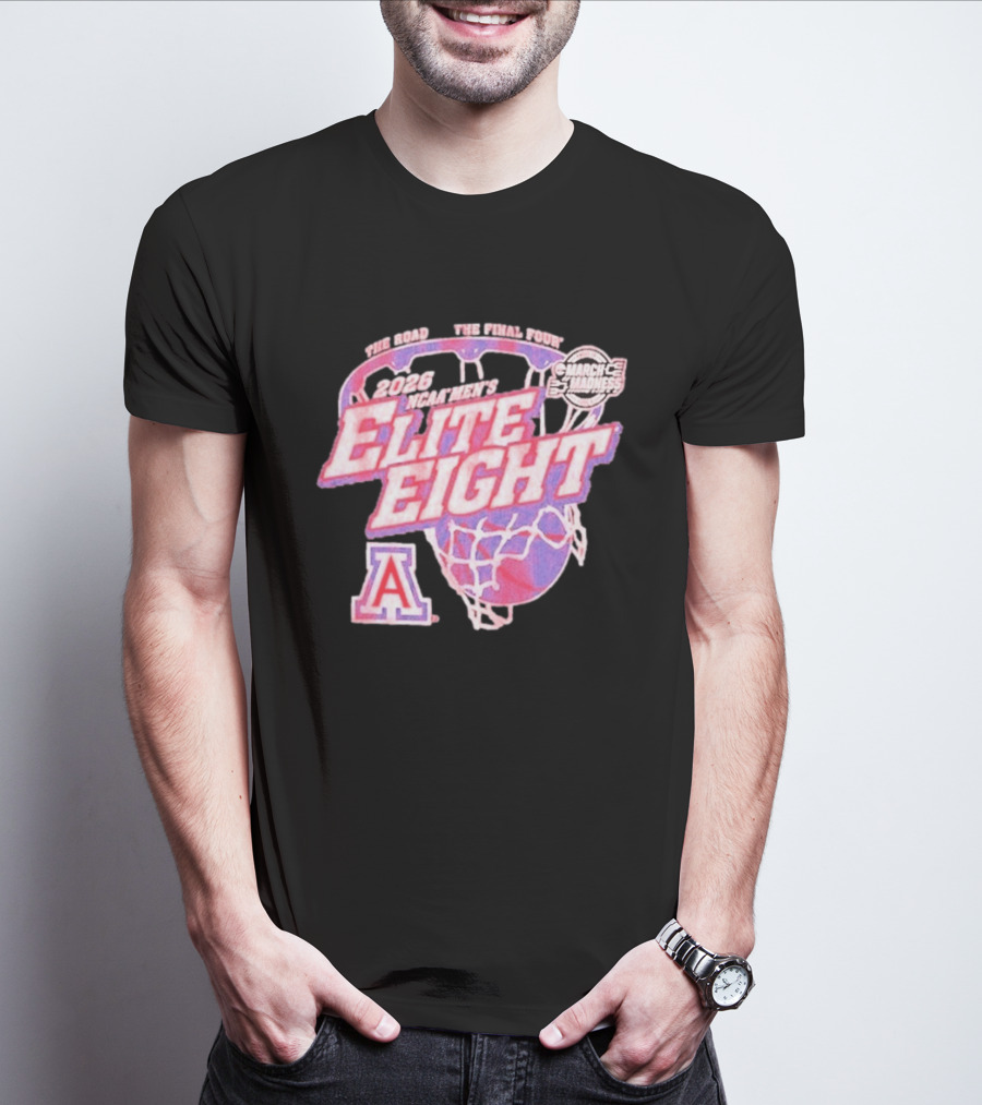 2026 NCAA Men's Elite Eight Arizona Wildcats March Madness Basketball Final Four T-Shirt