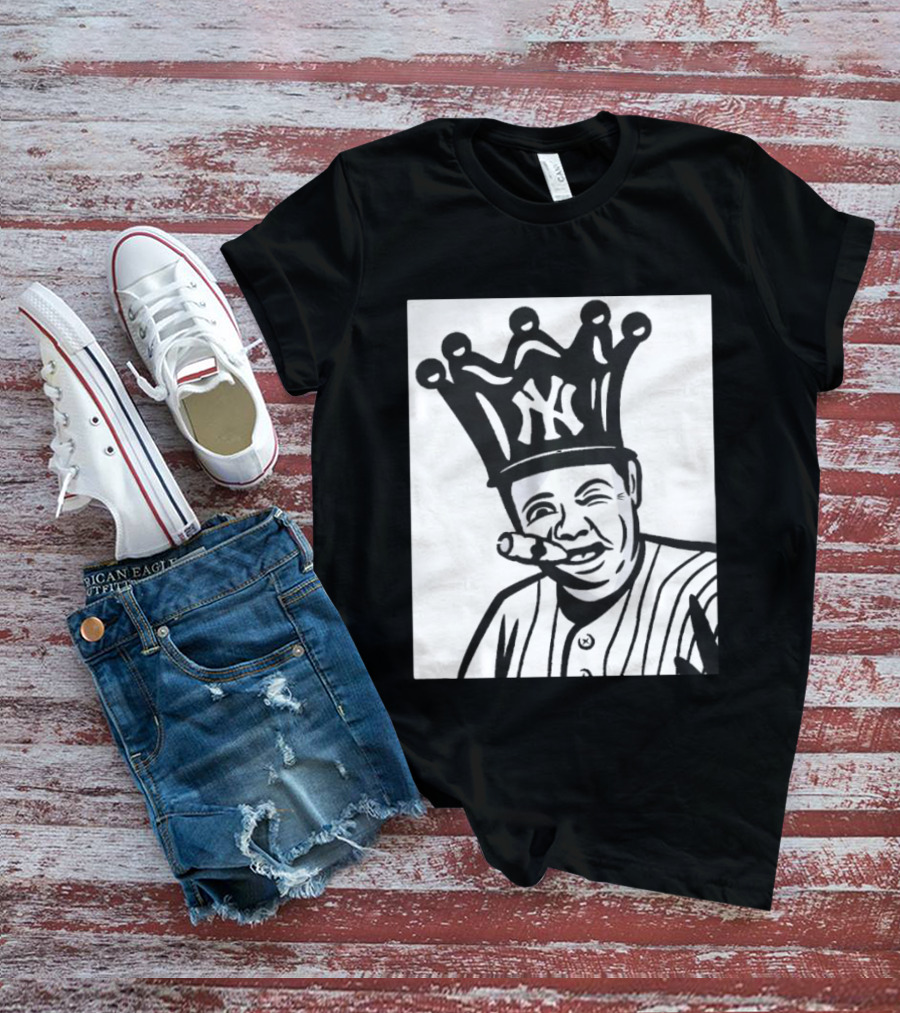 Babe Ruth Cigar Crown NY Yankees Opening Day T-Shirt