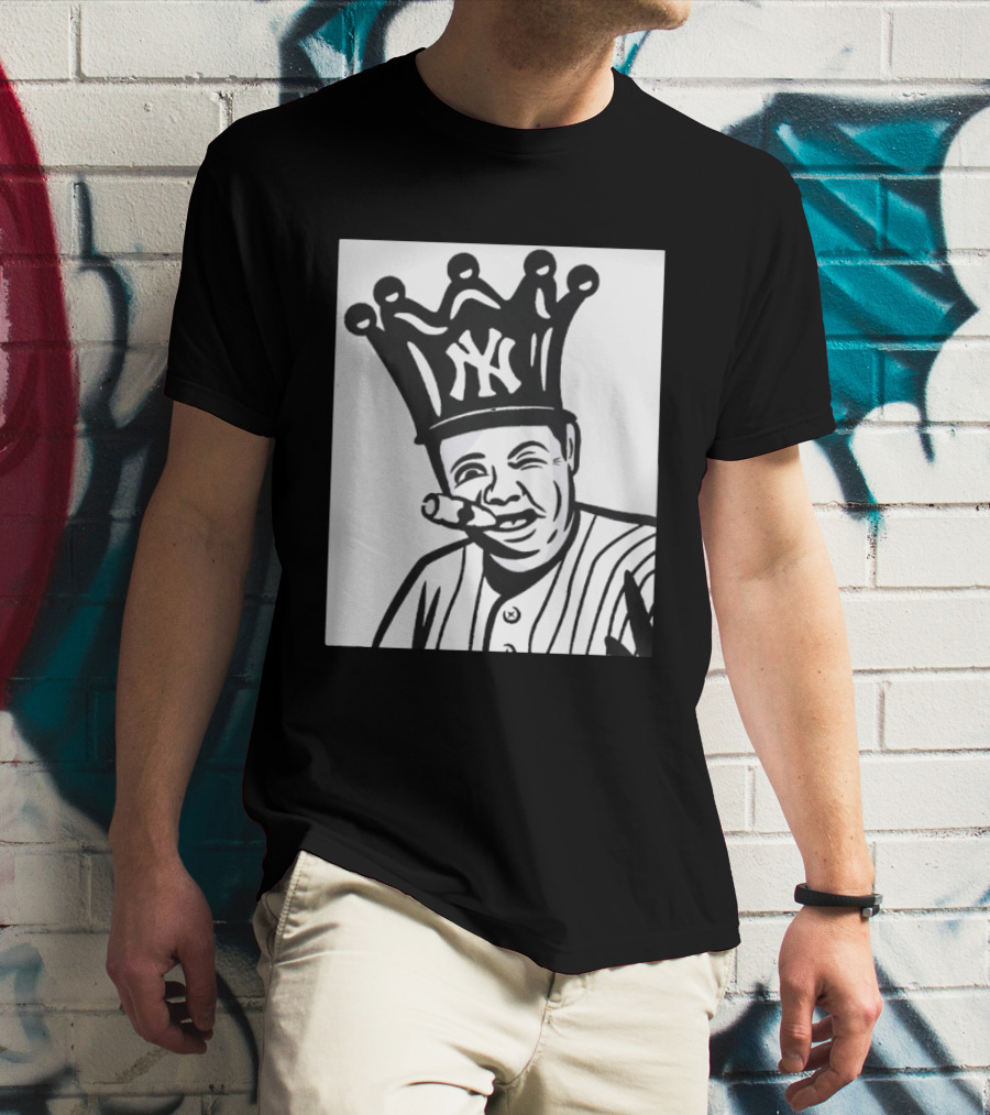 Babe Ruth Cigar Crown NY Yankees Opening Day T-Shirt
