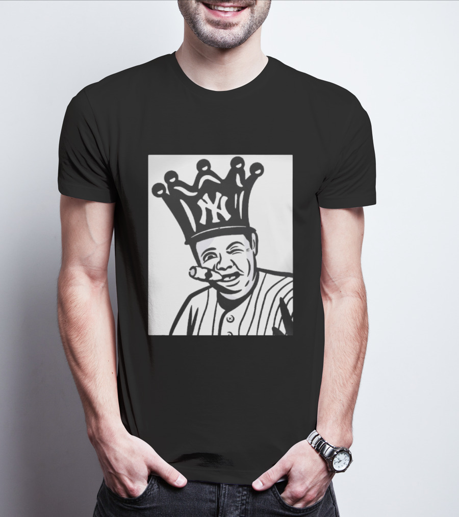 Babe Ruth Cigar Crown NY Yankees Opening Day T-Shirt