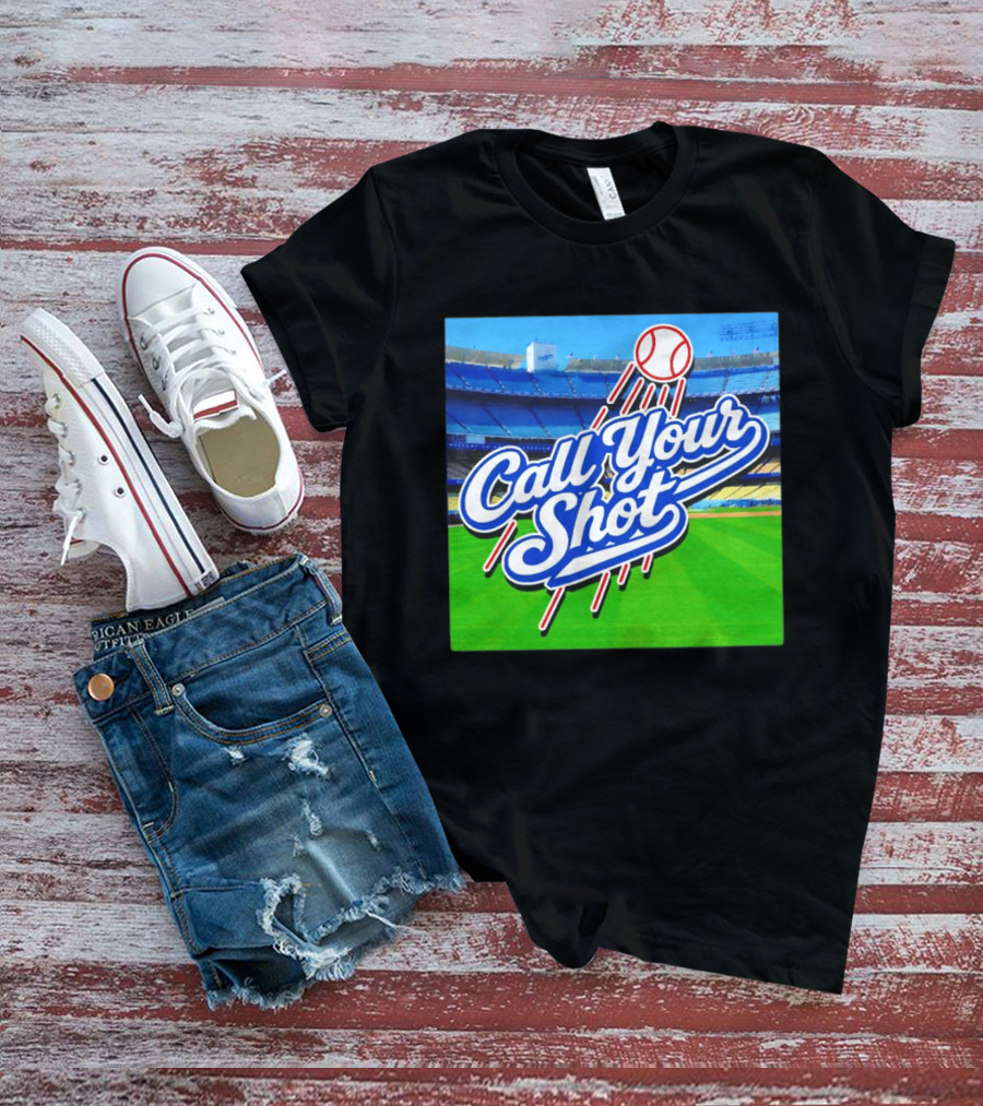 Call Your Shot Los Angeles Dodgers Stadium Baseball T-Shirt