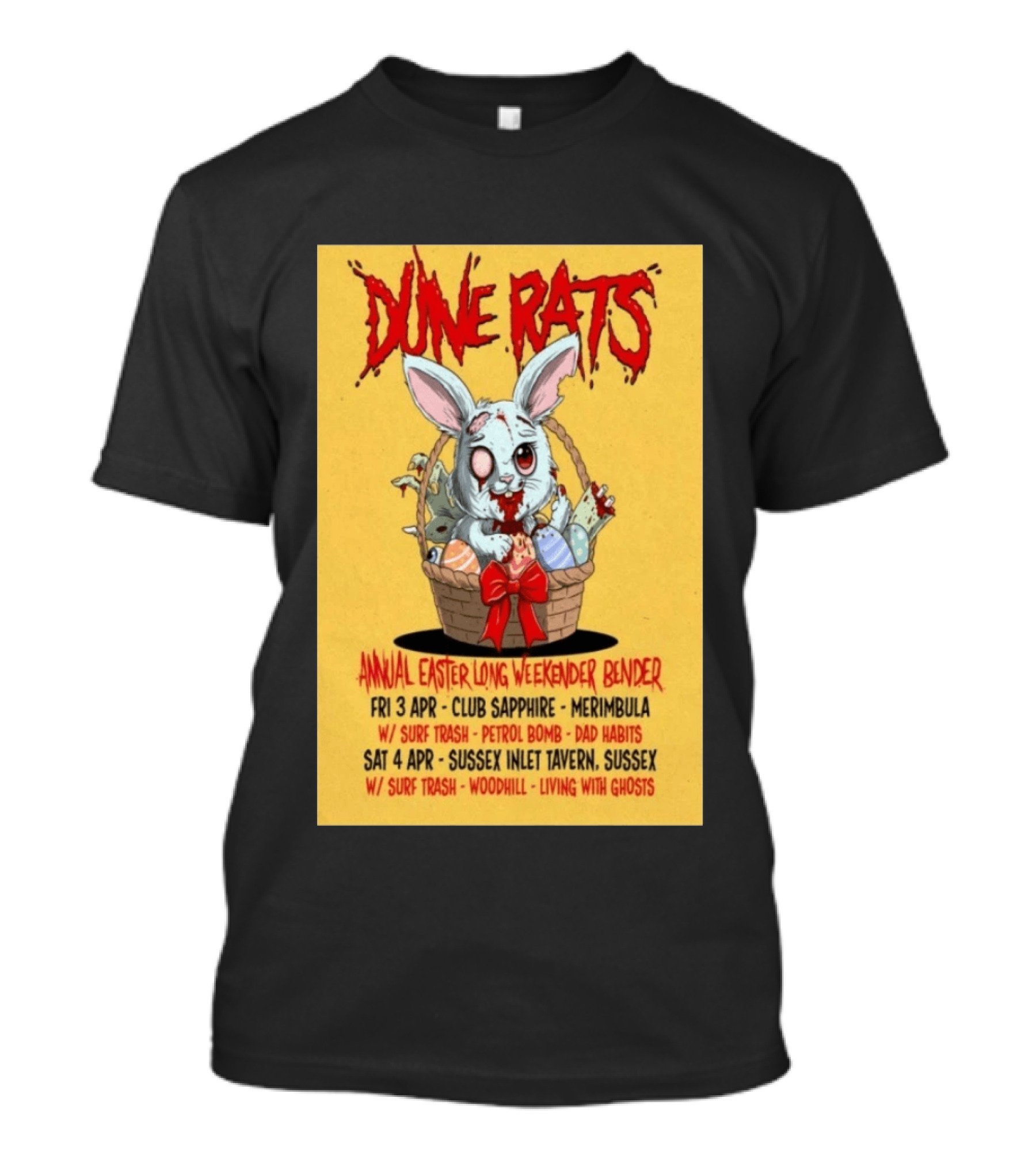Dune Rats Apr 3 2026 Club Sapphire In Merimbula Australia T-Shirt