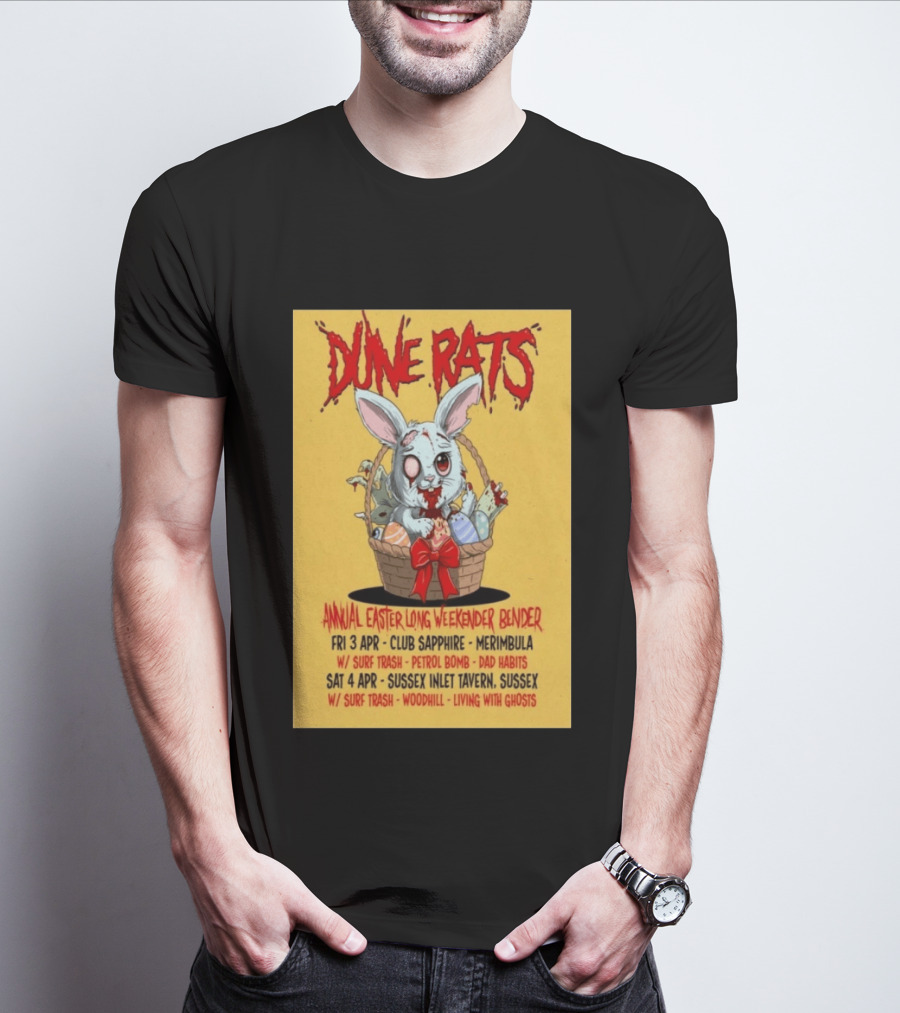 Dune Rats Apr 3 2026 Club Sapphire In Merimbula Australia T-Shirt