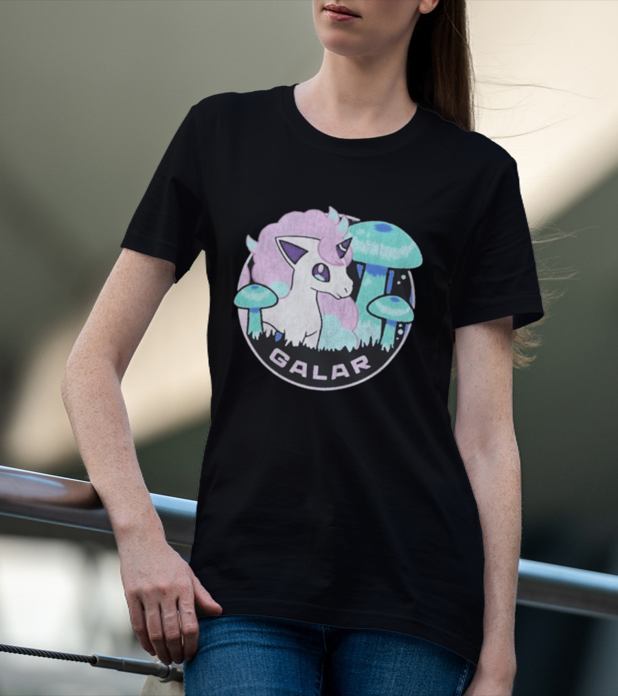 Pokémon Galar Rapidash Pastel Mushroom Adventure T-Shirt