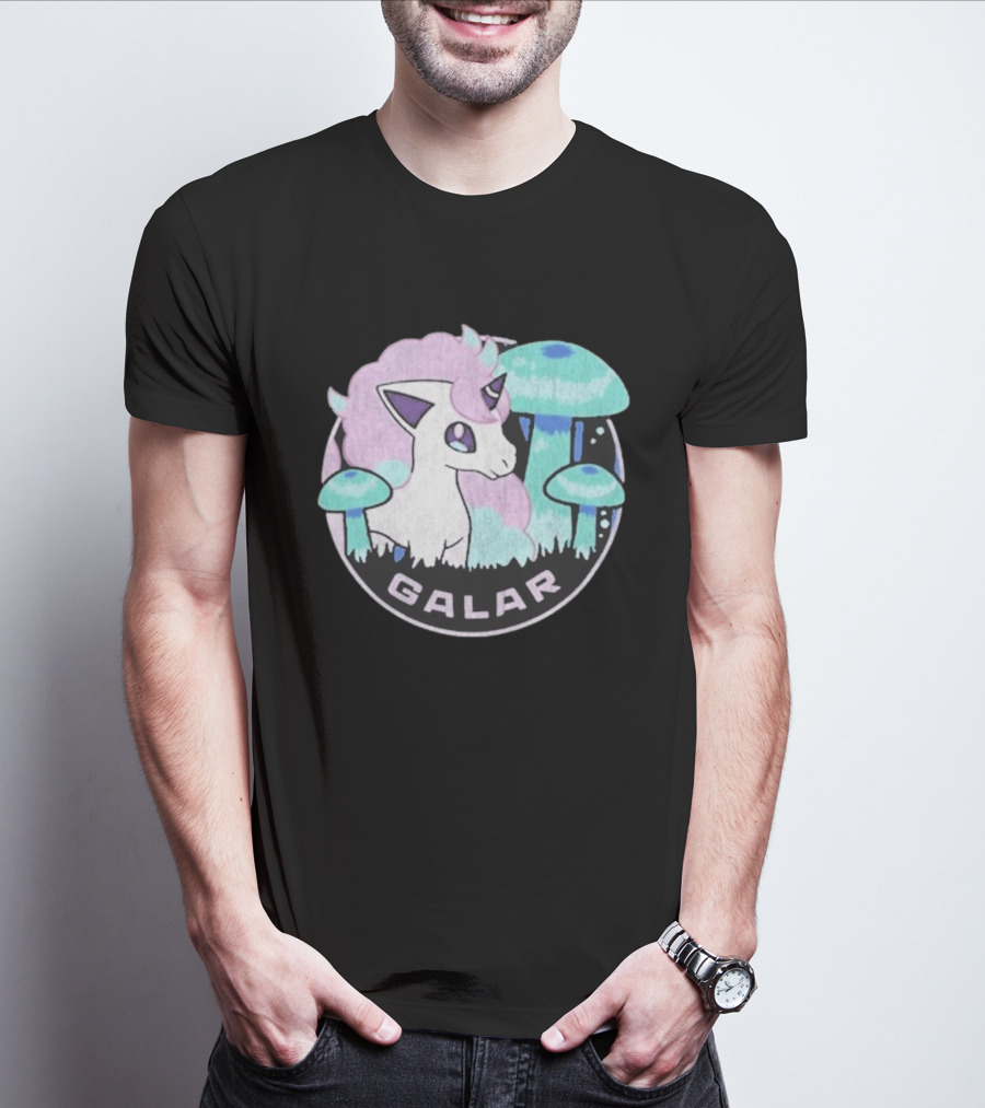 Pokémon Galar Rapidash Pastel Mushroom Adventure T-Shirt