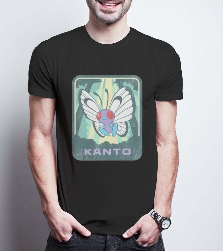 Kanto Explore Pokémon Butterfly Woods Adventure T-Shirt