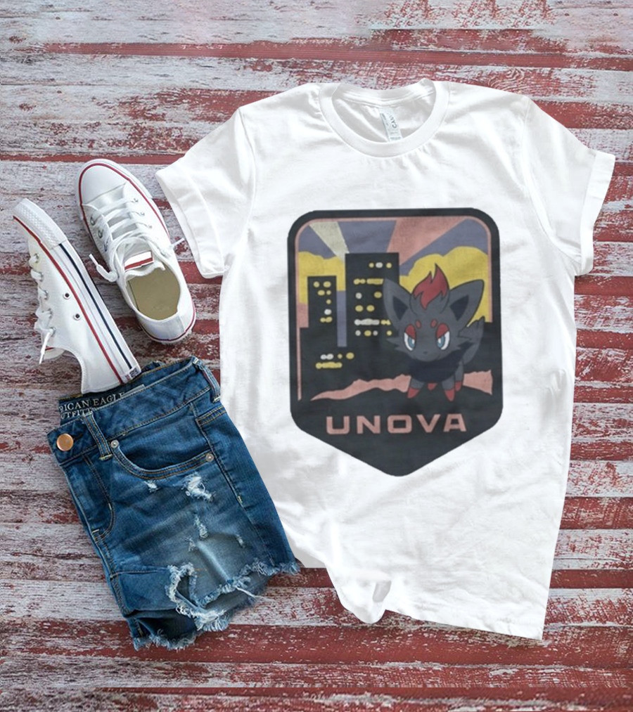 Unova Pokémon Zorua City Nightscape T-Shirt