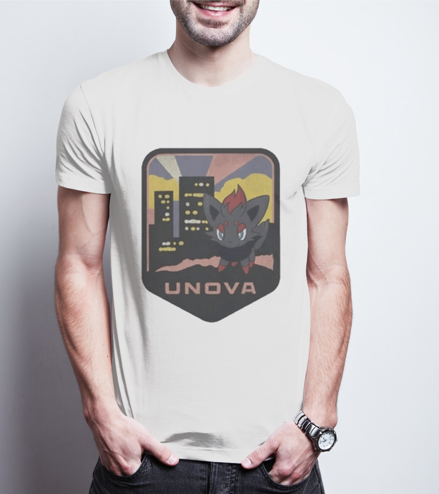 Unova Pokémon Zorua City Nightscape T-Shirt