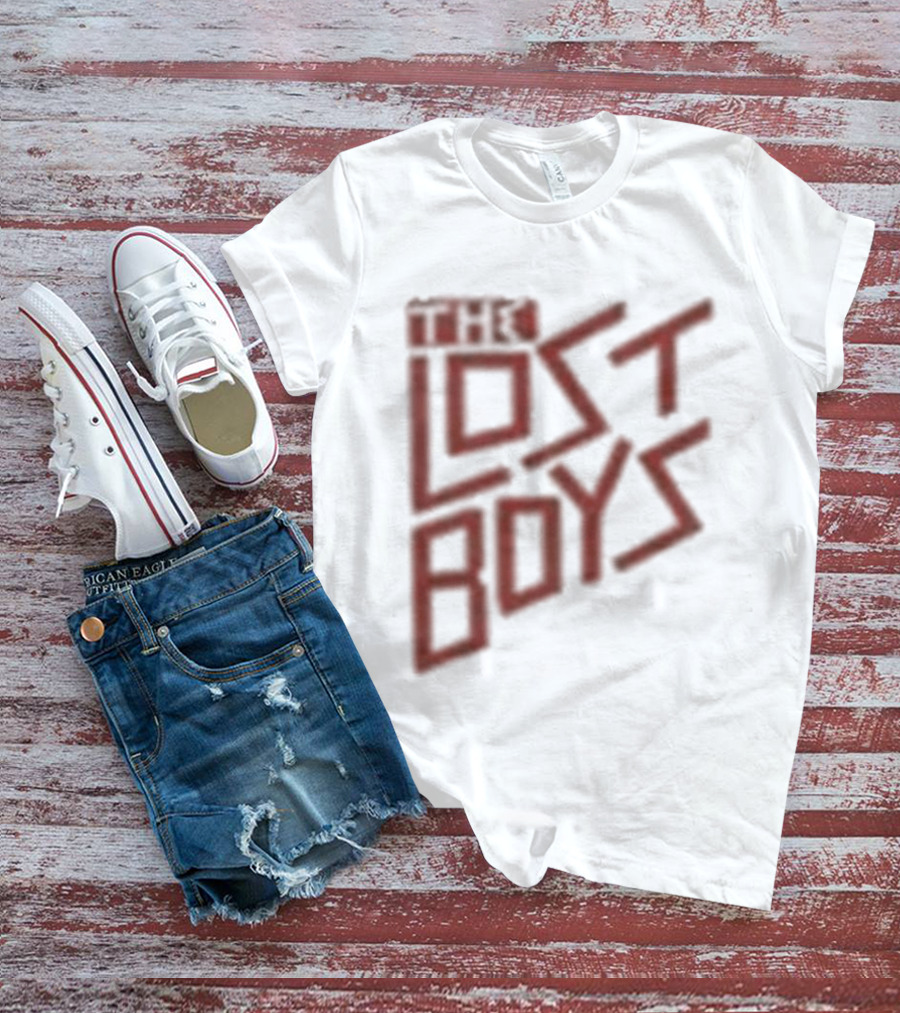 The Lost Boys Concert Crop Top 80s Retro Font T-Shirt