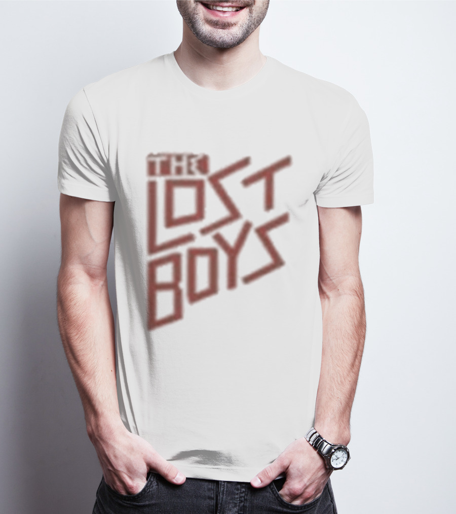 The Lost Boys Concert Crop Top 80s Retro Font T-Shirt