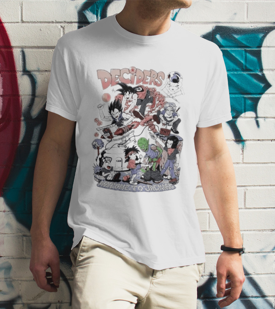 Deciders Dragon Ball X Jackass Fusion With Iconic Characters T-Shirt