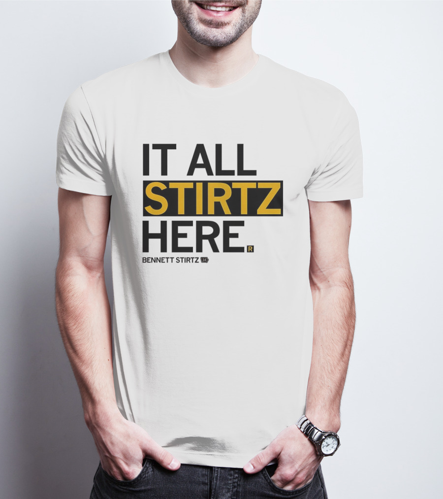 It All Stirtz Here Bennett Stirtz Iowa Hawkeyes Men's Basketball T-Shirt