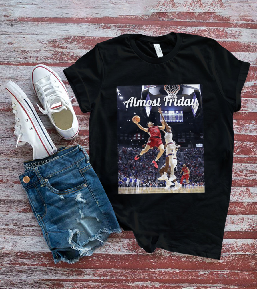 Almost Friday St. John's Basketball 2026 March Madness Action T-Shirt