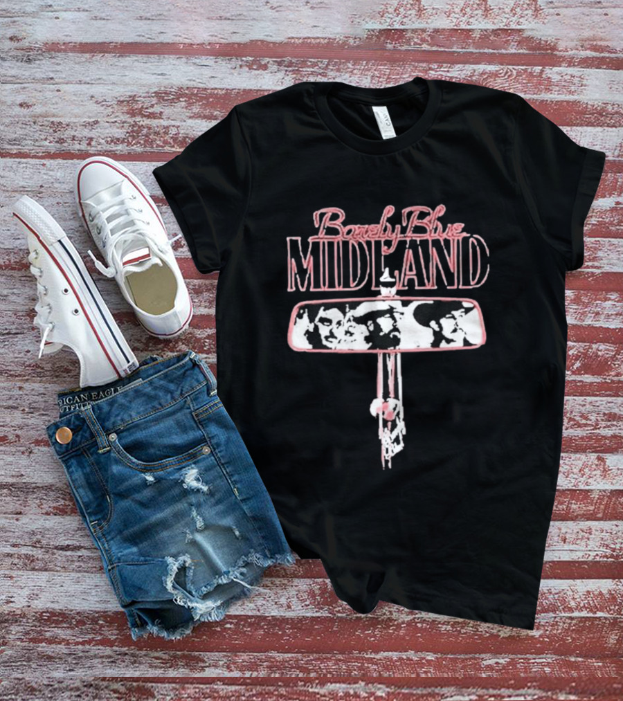 Barely Blue Midland Rearview Mirror Cowboy T-Shirt