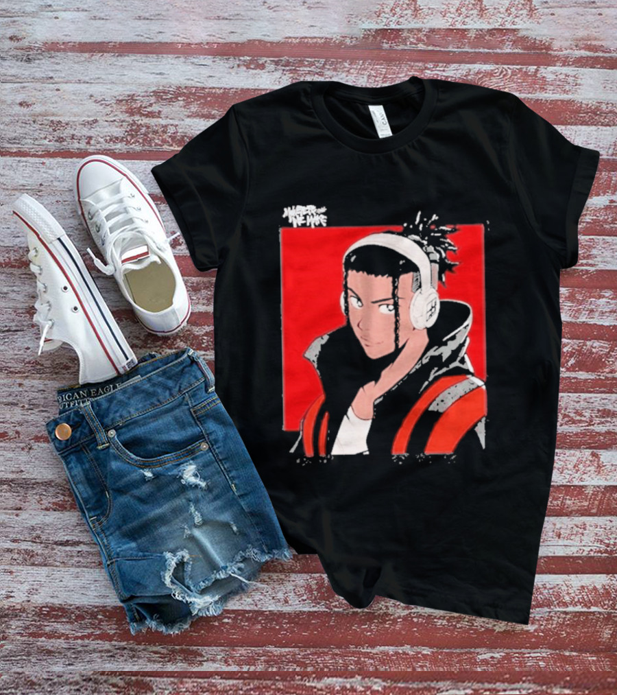Monsters We Make Jabari Booker Headphones Red Jacket T-Shirt