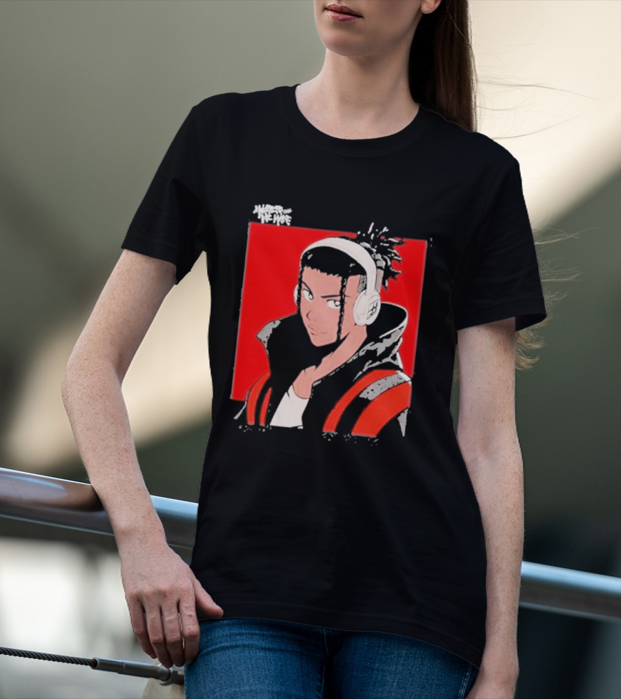 Monsters We Make Jabari Booker Headphones Red Jacket T-Shirt