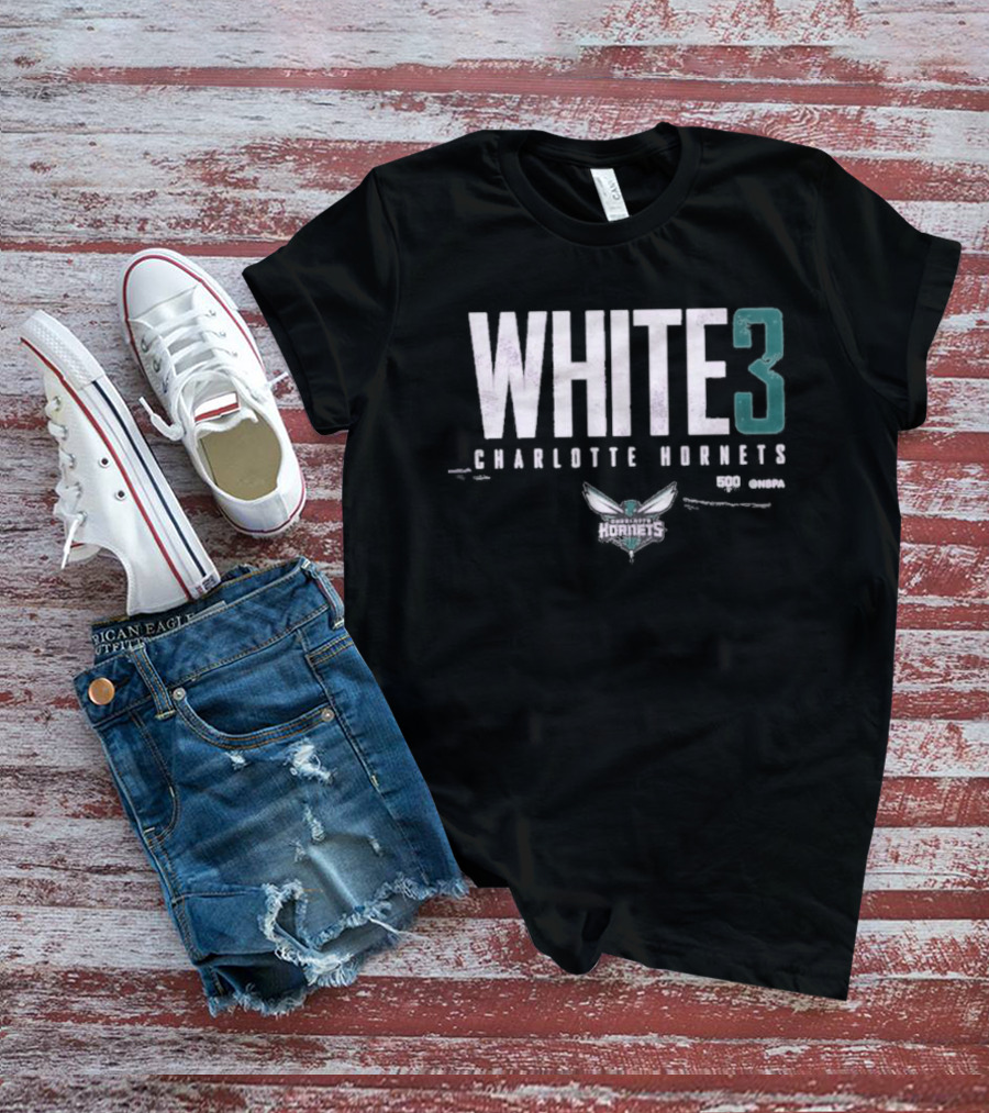 WHITE 3 Charlotte Hornets WHT T-Shirt