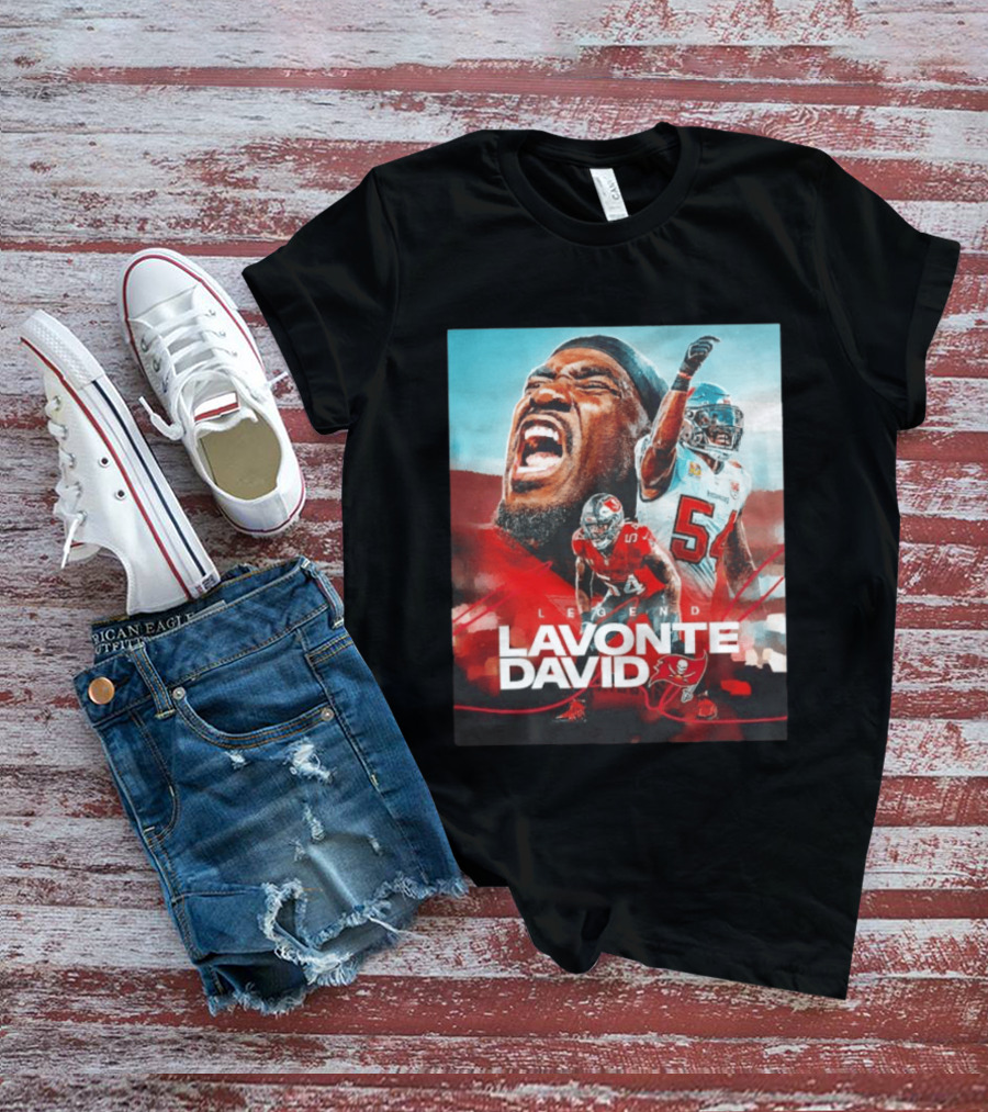 Lavonte David Legend Tampa Bay Buccaneers NFL Collage T-Shirt